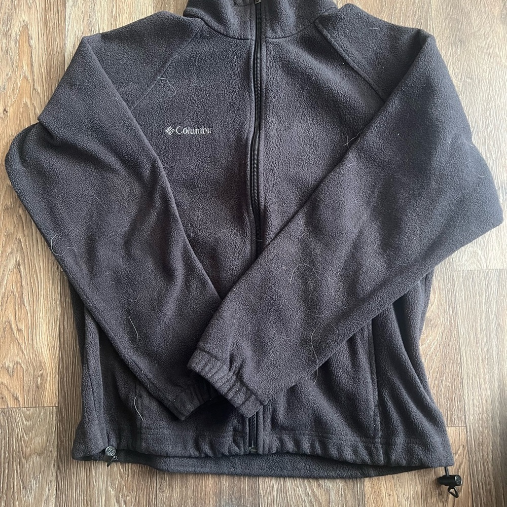 Columbia Charcoal Full-Zip Fleece Jacket